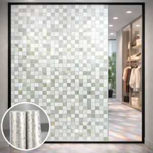 Film <span class=keywords><strong>de</strong></span> fenêtre givré irisé arc-en-ciel pour la confidentialité des cloisons en verre <span class=keywords><strong>de</strong></span> bureau - Product Image 1