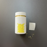 Autocollant jaune en forme de coquille d'œuf, papier de sécurité destructible, autocollant de garantie, impression d'autocollants personnalisés, matériau pour graffitis