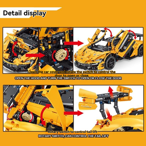 Ensemble de blocs de construction LECO 42172 1:<span class=keywords><strong>10</strong></span> Modèle de McLaren P1 Supercar-Garçons et Filles DIY <span class=keywords><strong>Cadeau</strong></span> d'anniversaire Compatible avec 42172 - Product Image 3