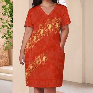 <span class=keywords><strong>Robes</strong></span> et jupes grande taille pour femmes polynésiennes, <span class=keywords><strong>robes</strong></span> de fête <span class=keywords><strong>d</strong></span>écontractées, design tribal samoan, vente chaude, polyester et coton, <span class=keywords><strong>été</strong></span> - Product Image 4