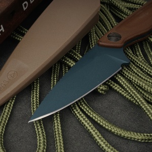 Cuchillo de hoja fija Dacian BM203 de acero inoxidable con punta de caída y mango de micarta, cuchillo de supervivencia para exteriores con funda OEM ODM - Product Image 4