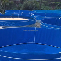 SDM ferme poisson eau Pvc Biofloc Litre piscine pour l'élevage Biofloc homard bâche Flexible eau pliable réservoir
