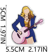 Vente en gros ROCK STAR Taylor Queen CD Vêtements Accessoires Vêtements Broderie Fer sur patchs