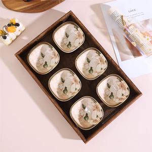 Stile giapponese personalizzato decalcomania porcellana salse di soia piatto di condimento burro <span class=keywords><strong>senape</strong></span> aceto salsa ceramica ciotola per <span class=keywords><strong>cucina</strong></span> - Product Image 4