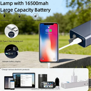 Linterna LED Recargable de Alta Resistencia Alecter Solar APH-L159, Magnética, Impermeable IP65, 2800 Lúmenes, para Camping y Emergencias - Product Image 3