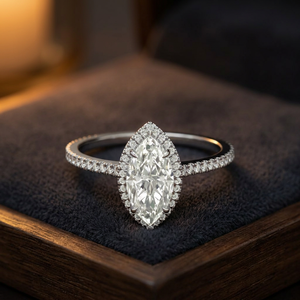 Bague en argent sterling 925 avec moissanite taille marquise – Vente en gros - Product Image 4