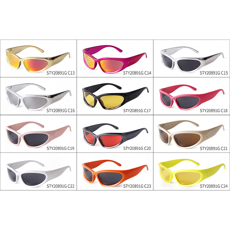 cityboy oldgap グラデーションマフラー テック グランジ y2k Y2K Sunglasses - STY20891G Custom Logo Fashion Sport Eyewear