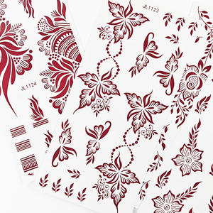 Tatuaggi Temporanei all'Henné per Mani e Braccia, Adesivi Decorativi con Fiori e Farfalle, Bianchi e Marroni, Stile Retrò Impermeabile - Product Image 4