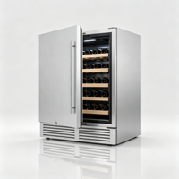 Enfriador de Vino Integrado de Una Puerta, 145L, Temperatura Precisa de 2 a 10 Grados