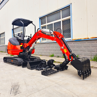 Mini-excavatrice privée la moins chère, 1 tonne, 1,8 tonne, mini-pelleuse, machine de terrassement, excavatrice de 2,5 tonnes à vendre
