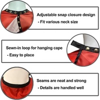 Capas de Barbero Personalizadas Beckon para Hombres, Capa de Salón para Cortar el Cabello con Broches, Bata de Peluquero, Capa de Estilista 63 * 56 Pulgadas