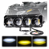 Feux de route LED pour moto de 5 pouces, étanches, en forme de cube, feux auxiliaires, feux de brouillard à faisceau élevé pour ATV, UTV, conduite tout-terrain