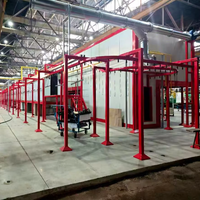 Ligne de revêtement électrostatique en poudre entièrement automatique pour ressorts / Ligne de production de pulvérisation de poudre pour ressorts