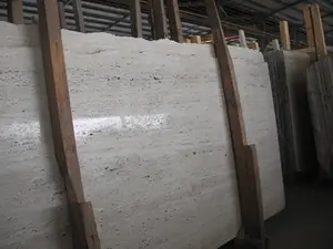 Travertine Pavers Grosir Dekorasi Batu Alam Travertine untuk Lantai Kustom Lempengan Harga Rendah