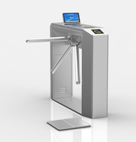 Torniquete Trípode Automático de Acero Inoxidable ESD con Monitoreo de Resistencia en Tiempo Real, Detección de Movimiento, Reinicio, Logotipo Personalizado y Alarma