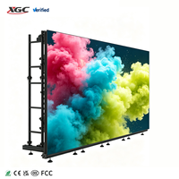 Écran LED en aluminium moulé sous pression 500*500, toile de fond de scène HD intérieure/extérieure pour conférence, P2.976, panneau d'armoire LED pour mur vidéo.