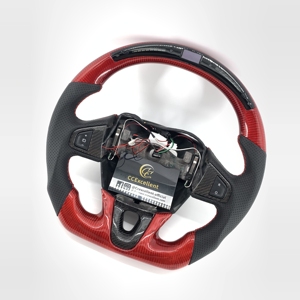 Volant en fibre de carbone rouge pour Renault Mégane / Scénic, éclairage LED, bon <span class=keywords><strong>prix</strong></span>, nouveau produit - Product Image 3
