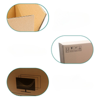 Adecuado para caja de embalaje de TV LCD con espuma de esquina, cartón de entrega, engrosada de 65 pulgadas, móvil 55-