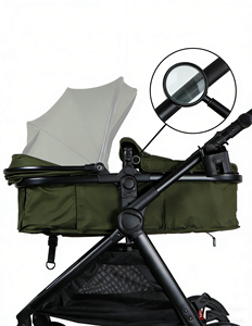 <span class=keywords><strong>Passeggino</strong></span> 3-in-1 omologato EN1888 con seggiolino auto convertibile, seduta reversibile e maniglia, telaio pieghevole con una mano - Product Image 4