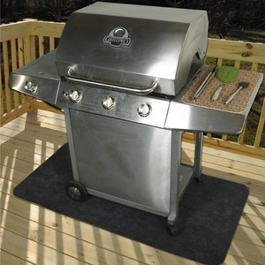 Grillpro Gas Grill 3 <b>Burner</b> Stainless Steel Outdoor BBQ With <b>Side</b> Table And Wheels For Backyard Cooking - Product Image 1