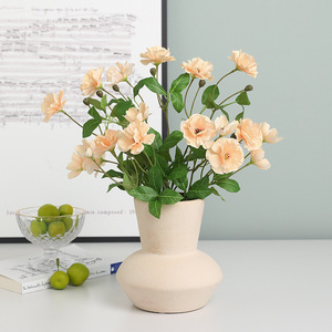 Fleurs artificielles Ruilisi en plastique et soie, Myosotis bleu, décoration de mariage et de maison, style papillon à 2 branches, lotus - Product Image 3