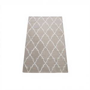 Tapis oriental en laine KNOTS RUG, motif tigre bleu, tufté à la main, rectangulaire, pour salon, bureau, à poils moyens. - Product Image 1
