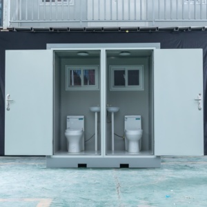 Casa Contenedor Prefabricada Moderna con Paneles Sándwich, Baño Público Móvil Ecológico para Puntos de Descanso y Estaciones de Carretera - Product Image 2