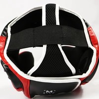 Protège-tête de casque de boxe avec accessoires de fitness en cuir et PU