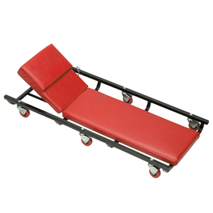 Chariot de mécanicien rembourré réglable de 40 pouces pour garage avec appui-tête - Outil pour véhicule - Product Image 1