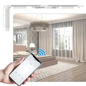 Galime Smart home Google curtain track Alexa electric curtain system,smart window shade, sistema di tende motorizzato