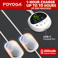 Masseur intelligent portable TENS EMS pour le cou et les épaules, chauffant, 3 modes, 15 niveaux, rechargeable USB-C, batterie au lithium, télécommande sans fil, OEM