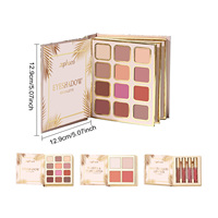 Kit de maquillage tout-en-un Tropical Gold, palette pliable pour les yeux, le blush et le rouge à lèvres, ensemble complet de cosmétiques pour le visage, vente en gros OEM