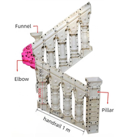 Moulures et garde-corps d'escalier en plastique ABS moulé par injection, marque OEM, produit domestique durable pour la décoration extérieure