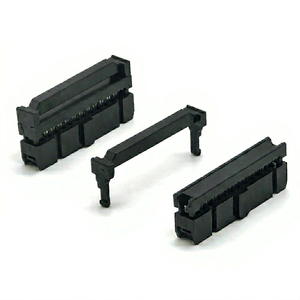 ซ็อกเก็ต IDC ระยะพิทช์ 2.54 มม. 3 ชิ้น พร้อมฝาครอบตรงกลางแบบ Snap-on แบบนูน สีดำ 24P - Product Image 1