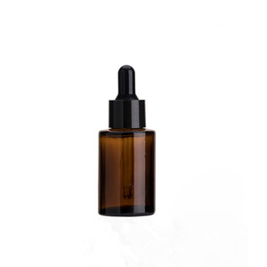 Amber <b>Dropper</b> <b>Bottle</b> 20-100ml Essence Container Recyclable Glass <b>Bottle</b> - Product Image 1