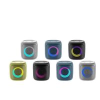 Hopestar PARTY100 MINI Altavoz Bluetooth Portátil de 5W, Mini Altavoz con Bluetooth, Resistente al Agua IPX6, Luz LED de Espectro, Radio FM, Audio de Bolsillo para Exteriores