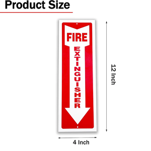 Signe d'extincteur 4x12 pouces-<span class=keywords><strong>Symbole</strong></span> de flèche d'extincteur adapté à une utilisation professionnelle, domestique et extérieure - Product Image 2