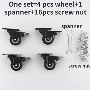 50mm 2 Inch Adjustable Steel High Top Plate Casters Double Bearing 30~40kg Silent Industrial Furniture <b>Replacement</b> <b>Wheels</b> - Product Image 5