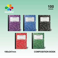 ColorFly B5 A4 Organizador/Planificador de Hojas Sueltas con Encuadernación Cosida, Separadores Multicolor, Cubierta de Papel PU Verde, 80 Hojas