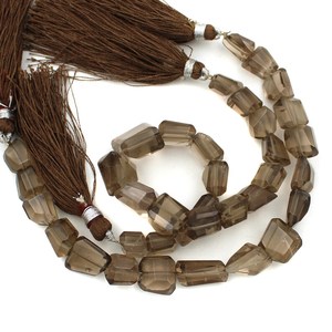 Faceted Smoky Quartz Nugget <b>Beads</b> Natural Gemstone <b>Loose</b> <b>Beads</b> 7x8mm To 10x12mm - Product Image 5