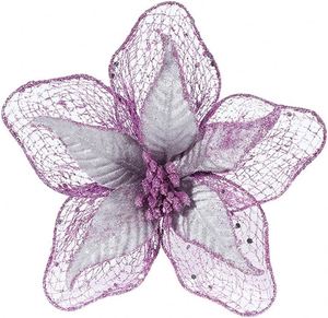 Sequins Christmas Flowers Merry Christmas Decorative Flowers Artificial Glittered Flowers for Ornaments Christmas - Product Image 4