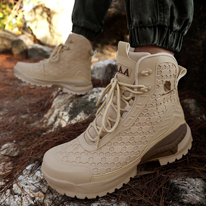 Bottes tactiques en mesh pour homme SF35 F850, couleur kaki, respirantes, pour toutes les saisons, randonnée, montagne, désert, forêt, hauteur haute. - Product Image 1