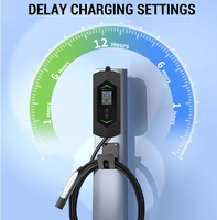 Station de recharge pour véhicules électriques, courant réglable 3,5 kW 16A, IP65, chargeur EV portable de type 2, écran LCD, monophasé, EVSE domestique
