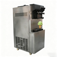 YINSHUO Nouvelle Machine à Glace Soft Professionnelle 220V avec Pompe, Design Compact pour Comptoir, Fonctionnement Silencieux, Garantie 1 An