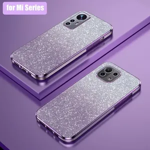 Étui de placage dégradé de paillettes de luxe pour Xiaomi Mi 12 11 Lite <span class=keywords><strong>5g</strong></span> Ne Pro femmes couverture arrière en Silicone souple Mi12 - Product Image 1