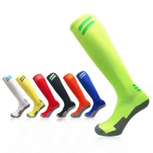 Sport Hosiery Men <b>Knee</b> <b>High</b> Athletic Socks Football Soccer Socks Men's Nylon Sports Socks - Product Image 1