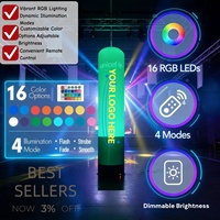 AIRFUN 2mH Totem gonflable publicitaire, colonne gonflable portable, décoration, pylône gonflable, tube lumineux LED, pilier