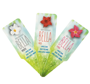 Etichette istruttive per la coltivazione di semi impermeabili progettate con più fiori etichetta stampata personalizzata - Product Image 5