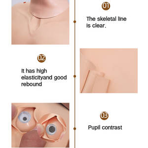 DARHMMY avanzato completamente automatico durevole CPR formazione manichino metà corpo materiale PVC per la scienza medica di emergenza - Product Image 2