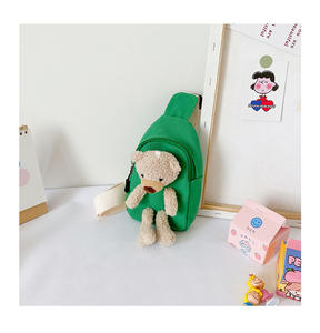 Tas bahu selempang anak perempuan, tas selempang dada beruang mewah kecil untuk anak perempuan - Product Image 4